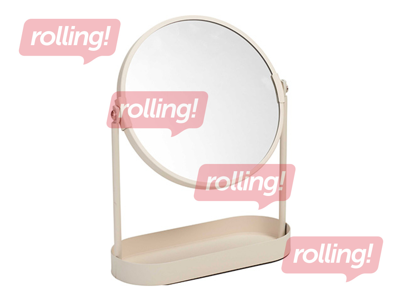 Kosmeetikapeegel koos organiseerijaga, erinevad värvid, Ø19×25cm