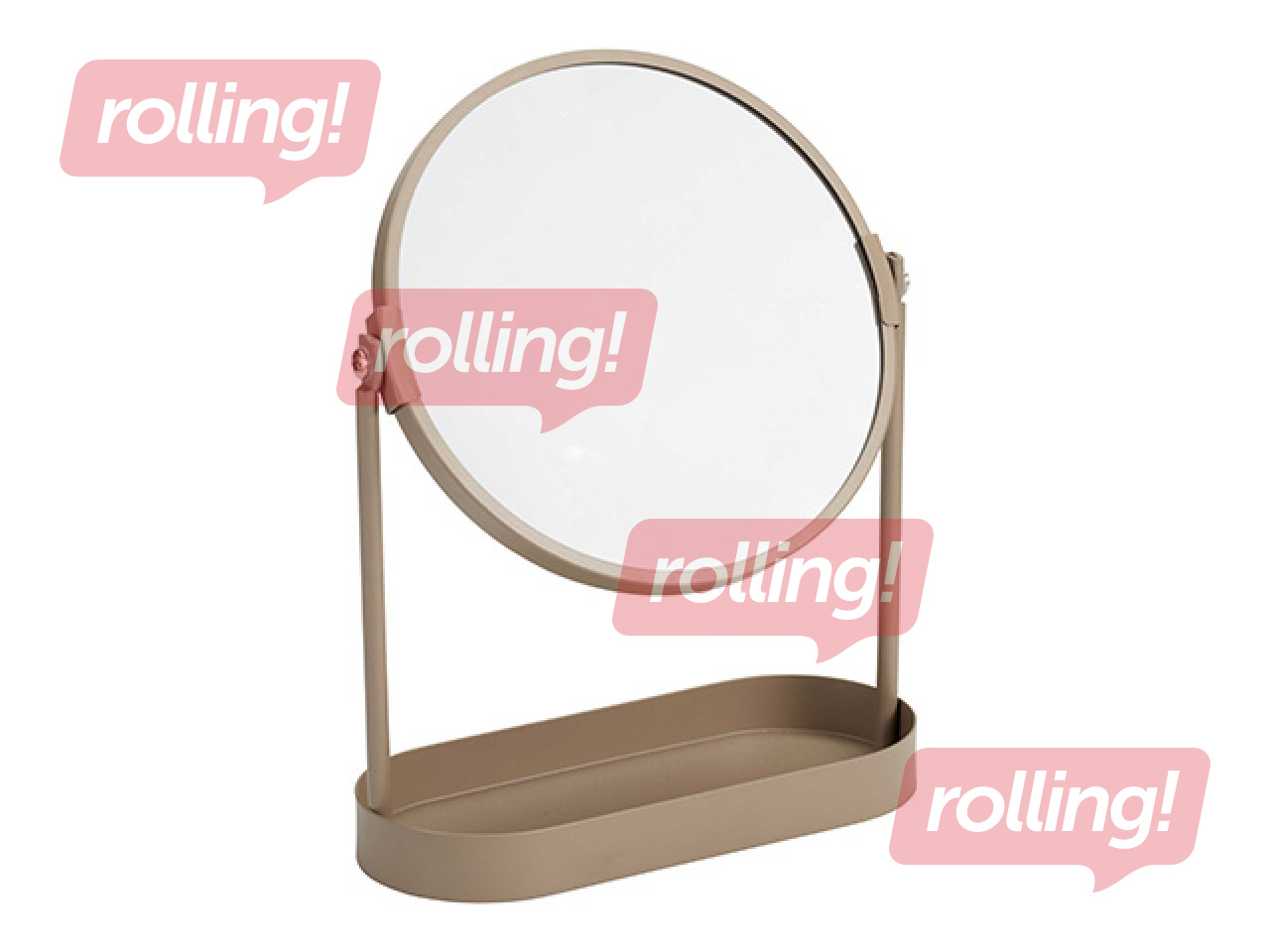 Kosmeetikapeegel koos organiseerijaga, erinevad värvid, Ø19×25cm