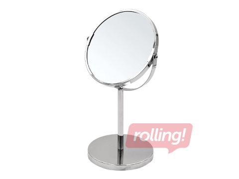 Cosmetic mirror Sapho Ridder, freestanding, chrome-plated, Ø17.5×21cm