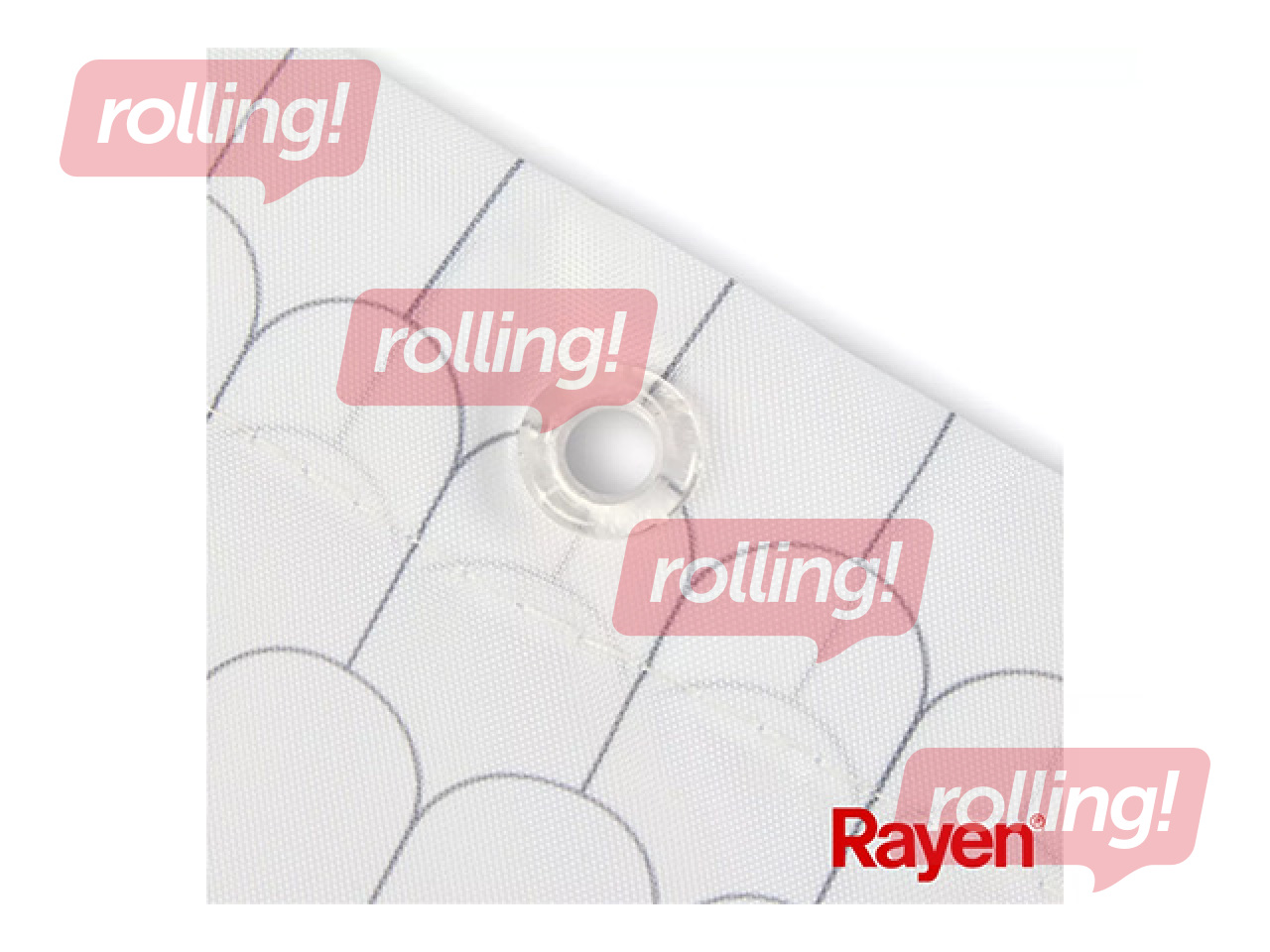 Dušikardin Rayen, polüester, valge, 180x200cm