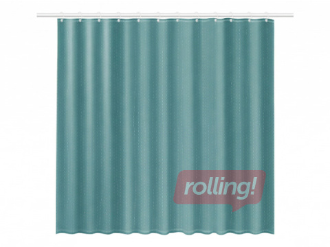 Шторка для душа Rayen, полиэстер, светло-голубая, 180x200см