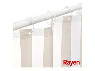 Dušikardin Rayen, PEVA, valge, beež, 180x200cm