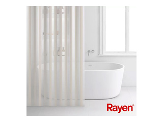 Dušikardin Rayen, PEVA, valge, beež, 180x200cm