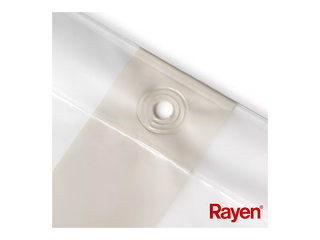 Шторка для душа Rayen, PEVA, бело-бежевая, 180x200см