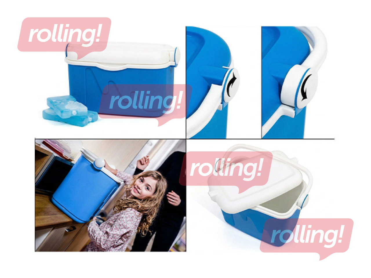 Jahutuskast Keter, sinine, valge, 42.8x26.5x23.3cm, 10l