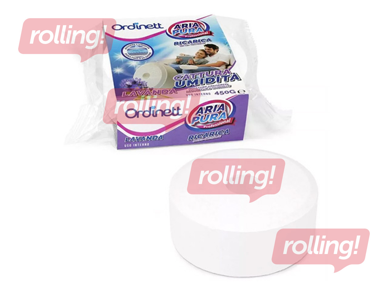 Moisture absorber refill tablet Ordinett, lavender, 450g