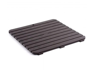 Shower mat Tatay, brown, 55x55cm