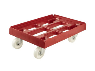Dolly Keeeper Rolf, for transport boxes and baskets, red, load capacity 300kg, 61x41x19cm