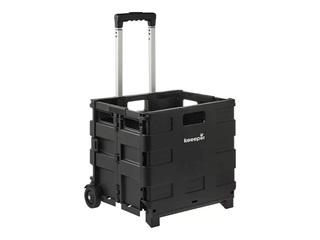 Cart Keeeper Olli, foldable, black, load capacity 25kg, 38x36x33cm