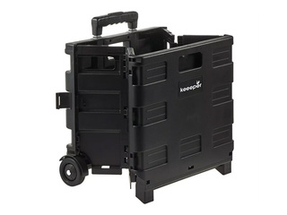 Käru Keeeper Olli, kokkupandav, must, kandevõime 25kg, 38x36x33cm