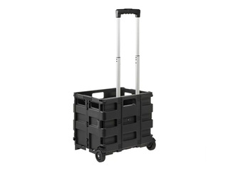 Käru Keeeper Olli, kokkupandav, must, kandevõime 25kg, 38x36x33cm