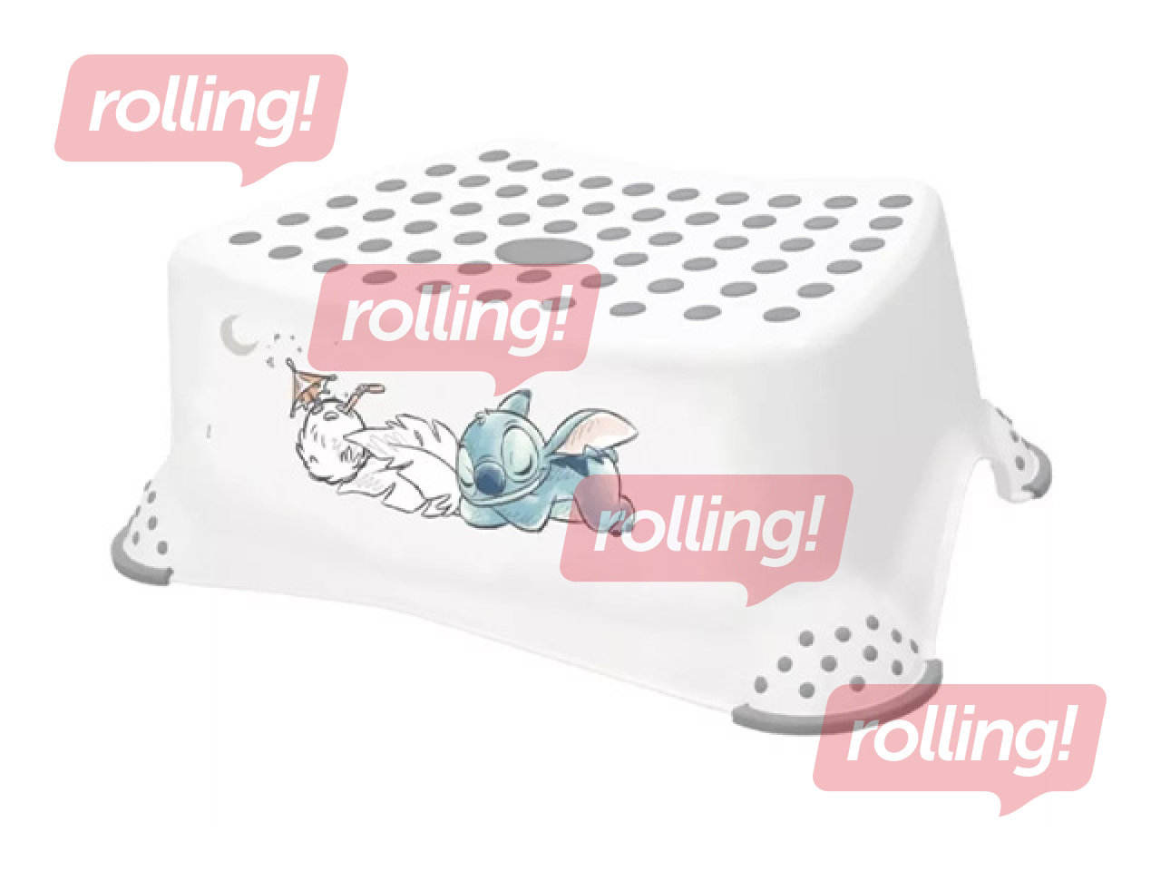 Табурет-подставка Keeeper Tomek Stitch, белый, 40.5x28.5x14cm