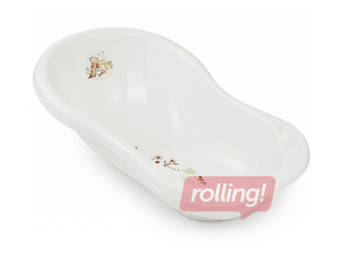 Bērnu vanniņa Keeeper Maria Winnie the Pooh, ar korķi, balta, 84cm