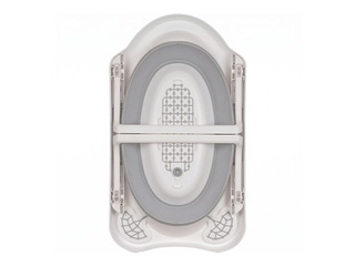 Laste vann Keeeper Maja Pure, kokkupandav, korgiga, hall, 48x82x23.5cm