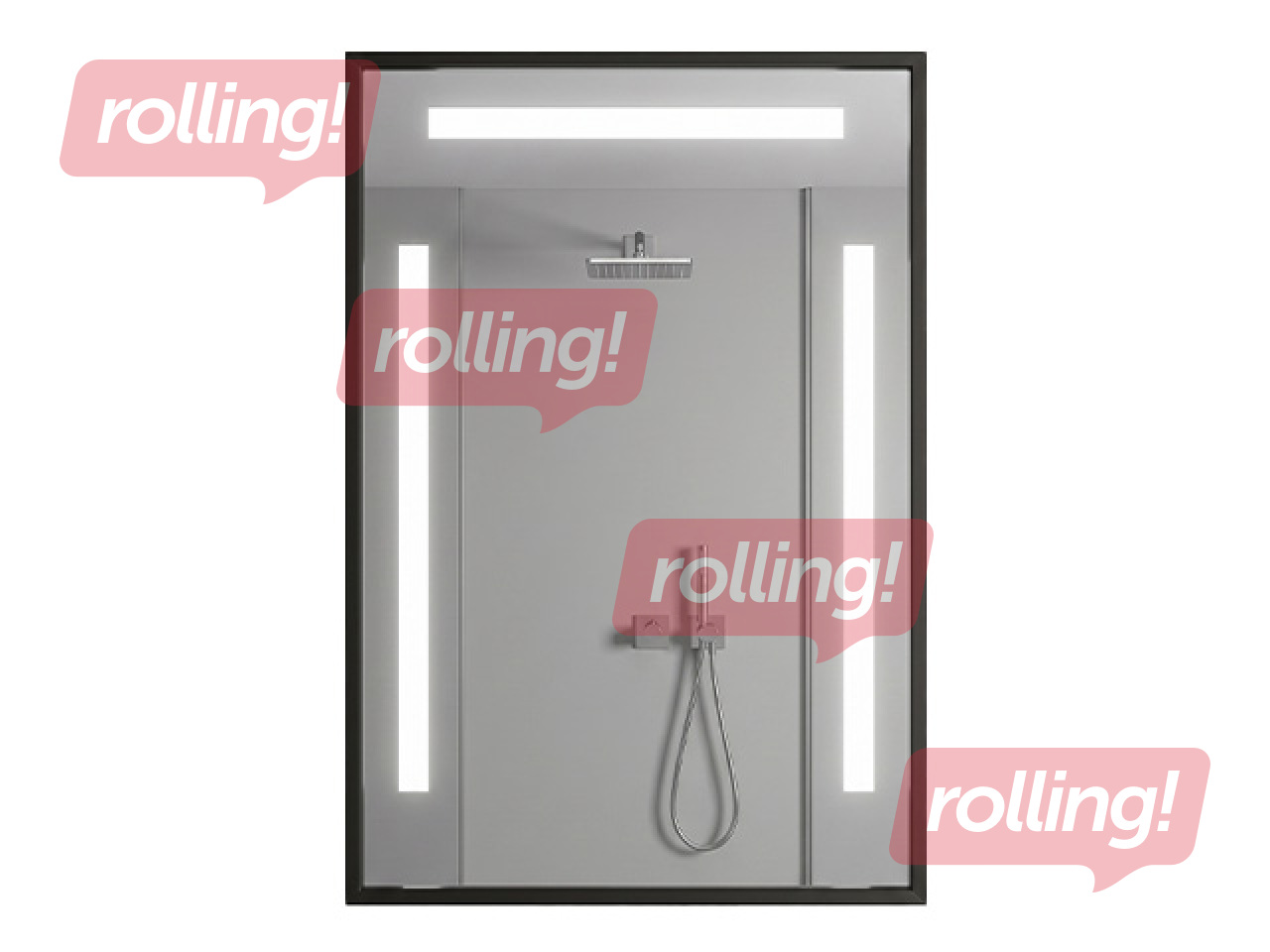 Sienas spogulis Vento Torino, LED, 50x70cm