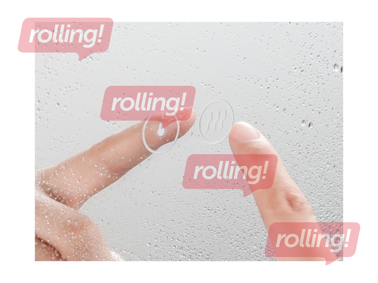 Sienas spogulis, LED, 50x70cm