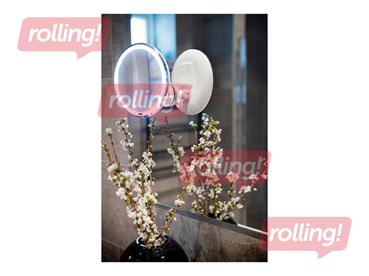 Kosmētiskais spogulis, LED, ø20x11cm