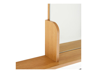 Wall mirror Aalborg with shelf, 92x15x93cm