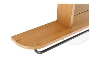 Wall mirror Aalborg with shelf, 92x15x93cm