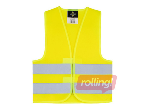 Helkurvest, laste, suurus S, 7-12 aastat, kollane