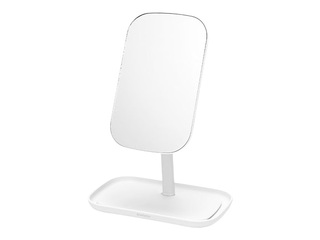 Kosmeetiline peegel Brabantia, organisaatoriga, valge, 12.6x20x28.3cm