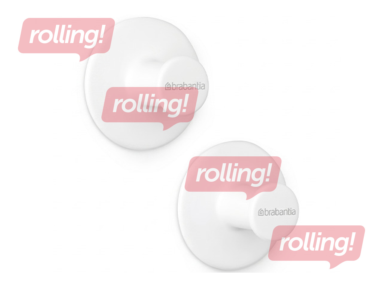 Hook set Brabantia, white, 2 pcs.