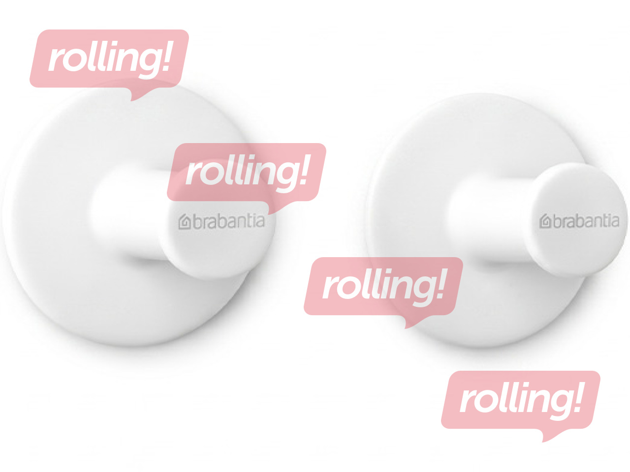 Hook set Brabantia, white, 2 pcs.