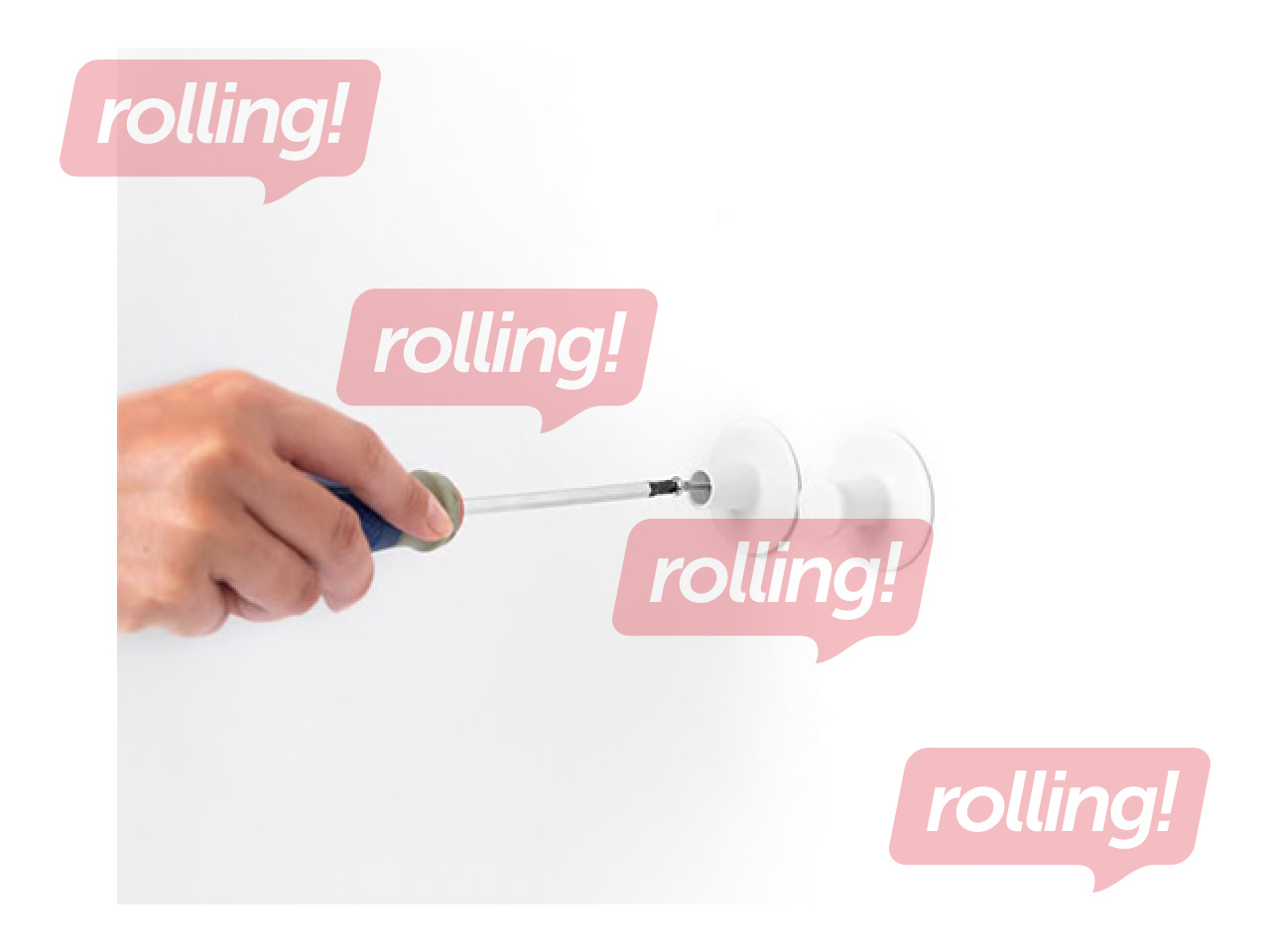 Hook set Brabantia, white, 2 pcs.