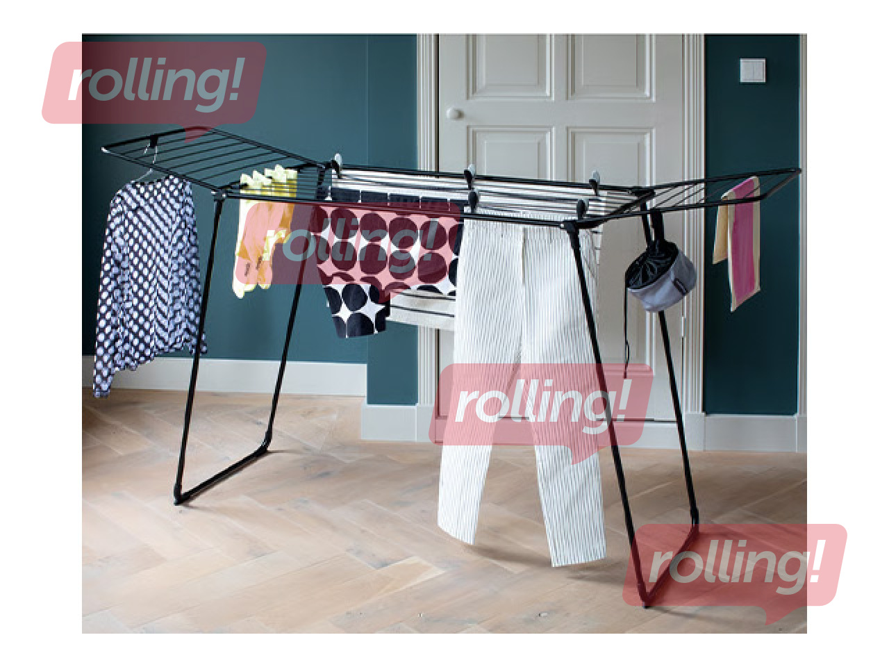 Pesukuivatusrest Brabantia, terasest, must