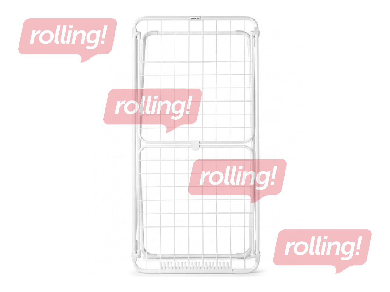 Pesukuivatusrest Brabantia, terasest, valge