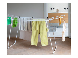 Pesukuivatusrest Brabantia, terasest, valge