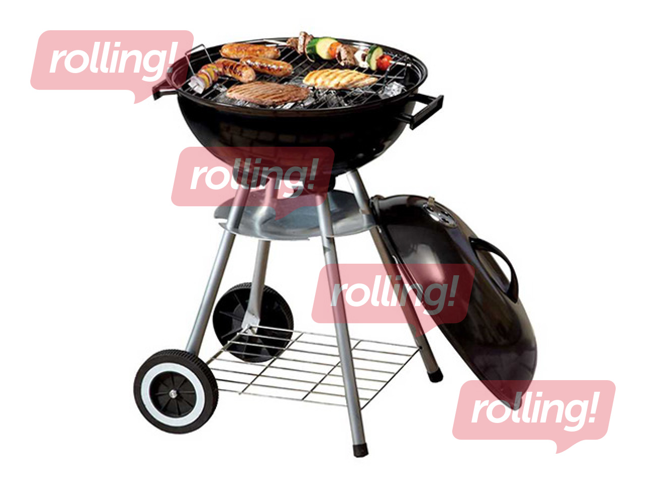 Söegrill Flammifera, ratastega, must, Ø44cm