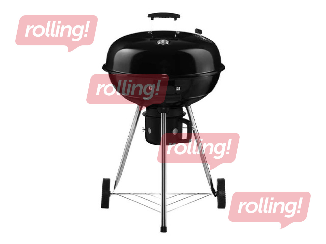 Söegrill Mustang Basic 57, must, ratastega, Ø59cm