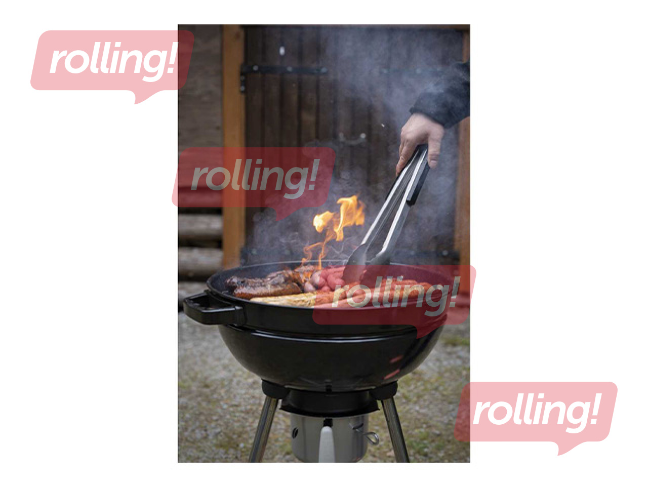 Söegrill Mustang Basic 57, must, ratastega, Ø59cm