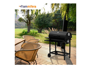 Söegrill Flammifera, must, ratastega, 108x70x102cm