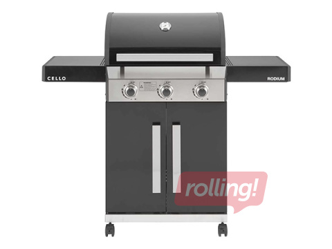 Gaasigrill Cello Rodium 3, 3 põletiga, 55x129x114cm