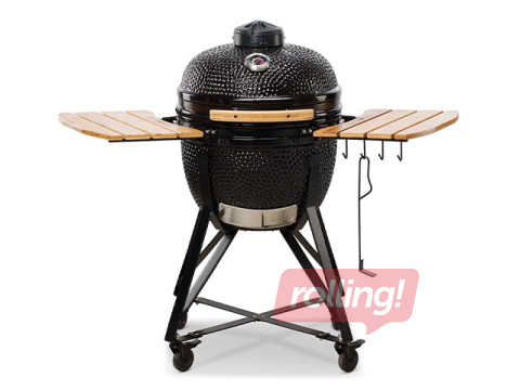 Söegrill Kamado Bono Media, must, ratastega, Ø52cm