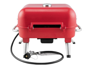 Gaasigrill Kenmore Retro, lauale, kaasaskantav, 2 põletiga, punane