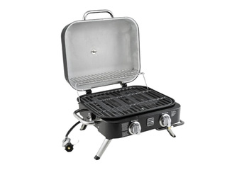 Gaasigrill Kenmore Retro, lauale, kaasaskantav, 2 põletiga, must