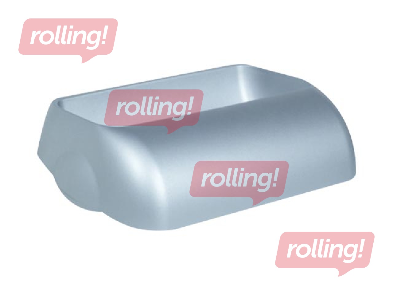 Waste container cover, satin