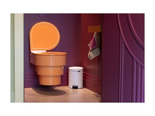 Atkritumu tvertne ar pedāli NewIcon, balta, 5l