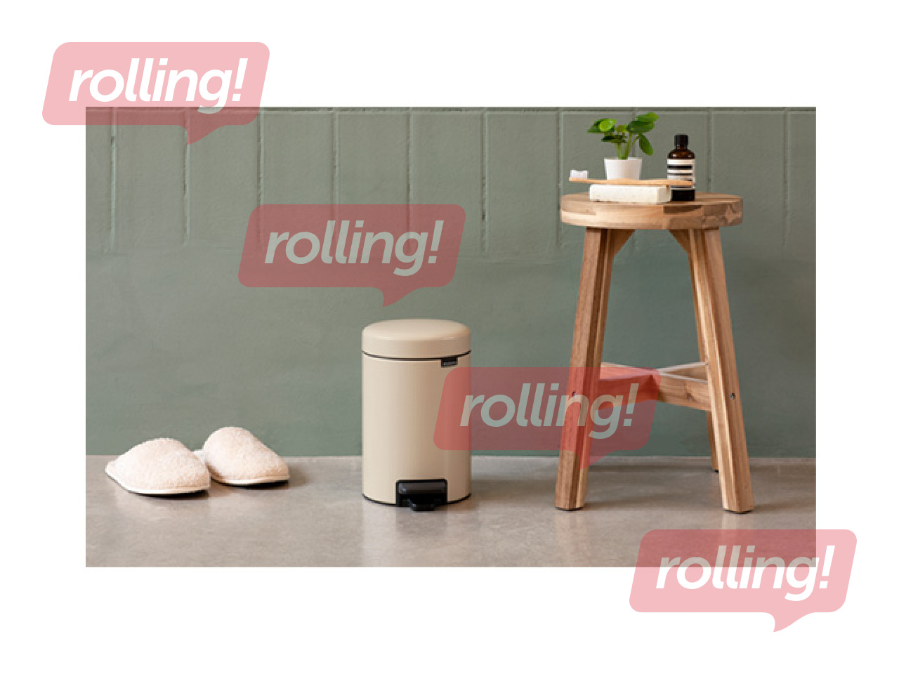 Pedal bin Brabantia, NewIcon, soft beige, 5l