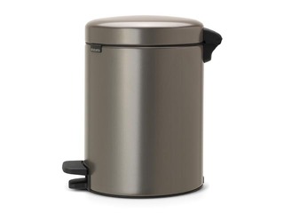 Pedaliga prügikast NewIcon, plaatina, 5l