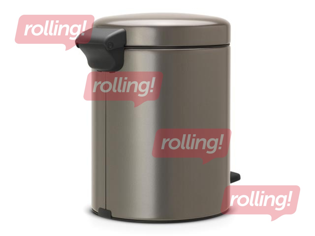 Pedaliga prügikast NewIcon, plaatina, 5l