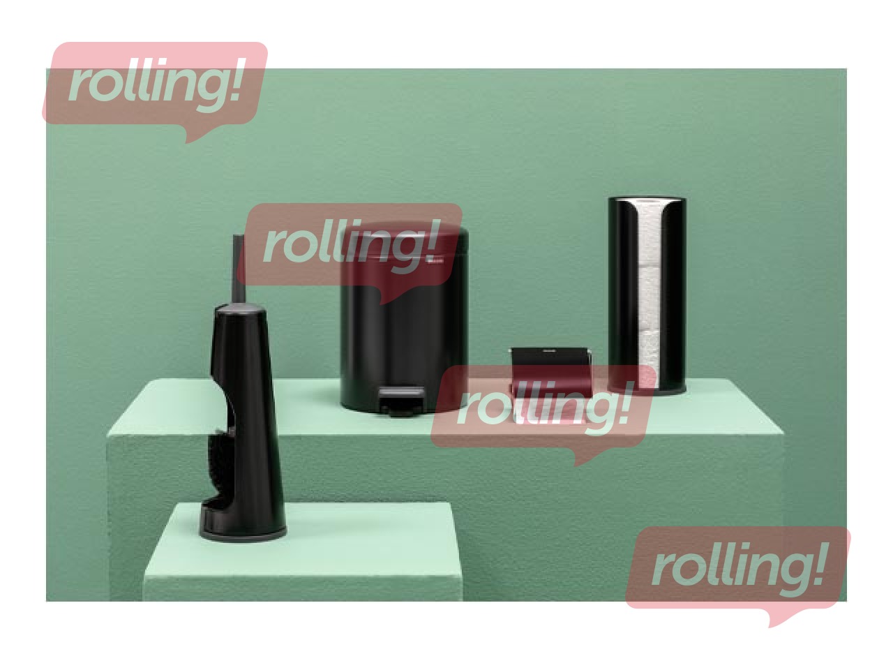 Pedal bin NewIcon, matte black, 5l