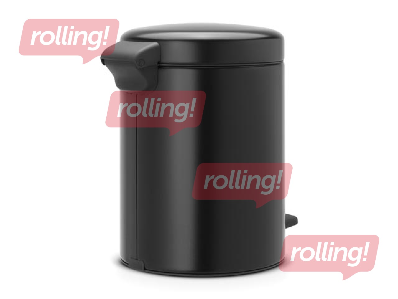 Pedal bin NewIcon, matte black, 5l