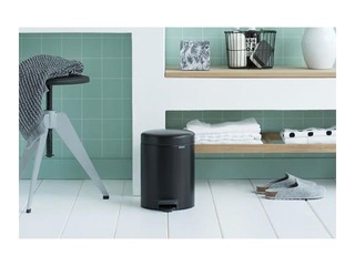 Pedal bin NewIcon, matte black, 5l