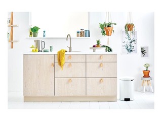 Pedaliga prügikast NewIcon, valge, 20l