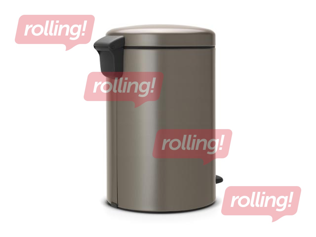 Pedaliga prügikast NewIcon, plaatina, 20l