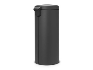 Atkritumu tvertne ar pedāli NewIcon, minerālpelēka, 30l